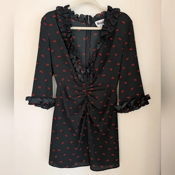 Rouje Yvette Cherry Mini Dress - Picture 3 of 7